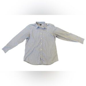 Gap Men’s Classic Fit Non Iron Blue White Stripe Button Down Oxford Shirt Sz XL